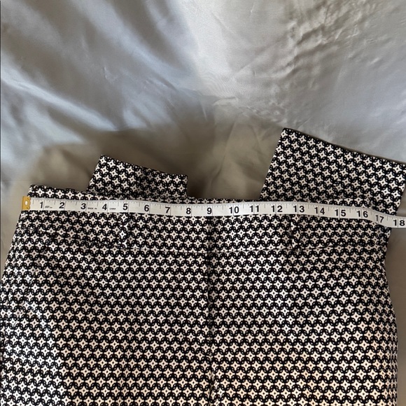 Sz6 ladies Ann Taylor/lLoft Julie Skinny ankle pants black/white NWOT - Picture 6 of 8